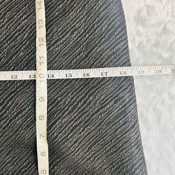 Milly Womens Black Metallic Sleeveless V-Neck Wool Shift Dress Size 4 - Picture 5 of 9